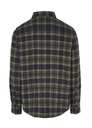 ONE TRVLR FLANNEL CHECK SHIRT GREEN SHADOW