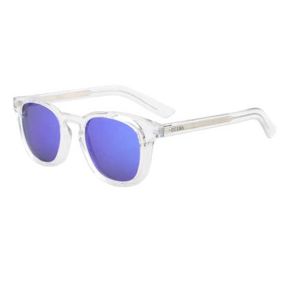 CASSIS SHINY TRANS WHT BLUE LENS