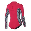 VAMP 2/2 BIKINI CUT L/S FZ RASPBERRY/PALM