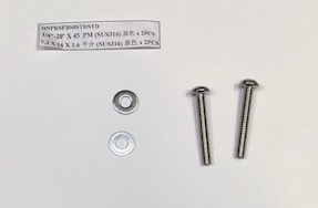 BASE SCREWS PHILLIPS HEAD IN SET 2 13/4'