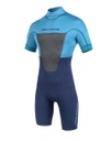 RISE SPRINGSUIT 2/2 BACK ZIP ICE BLUE/NAVY