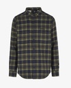 TRVLR FLANNEL CHECK SHIRT GREEN SHADOW