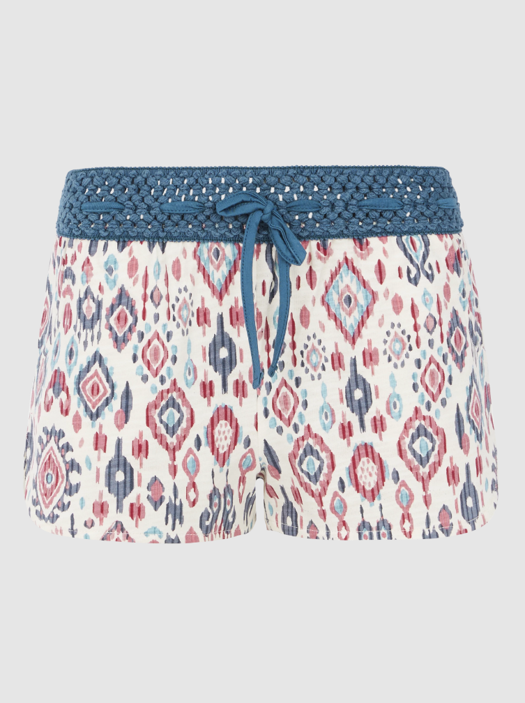 PRTFLOWERY 24 SHORTS CANVASOFFWHITE