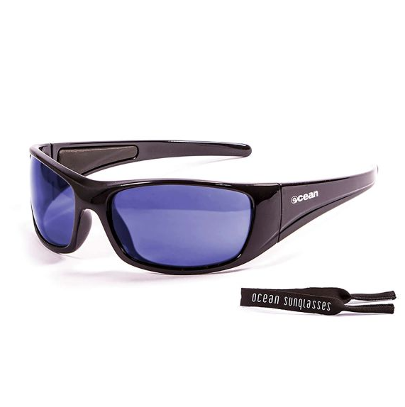 BERMUDA SHINY BLK BLUE LENS