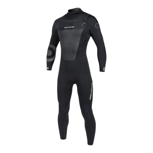 RISE FULLSUIT FRONT ZIP 5/4/3 BLACK